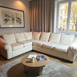 Large Vintage Sectional Sofa Post Modern