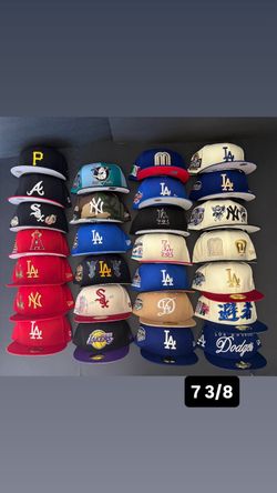 New Era Fitted Hats Size 7 3/8
