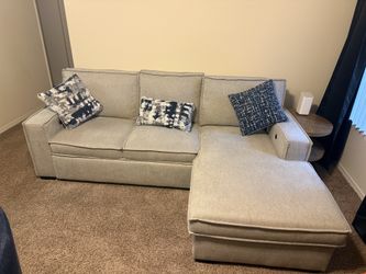 Couch-with sleeper and chaise