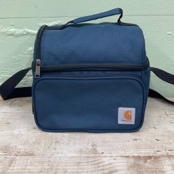 Carhartt 12 Can Insulated Two Compartment Lunch Soft Cooler Blue