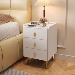 STARSAGA Narrow Nightstand with Drawers
