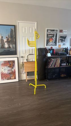 IKEA yellow coat hanger