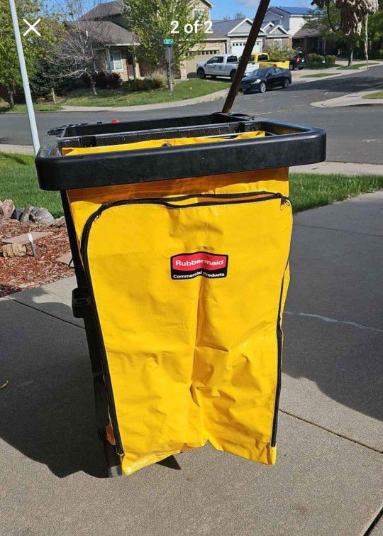 Janitor Cart w/Mop & Wringer Bucket