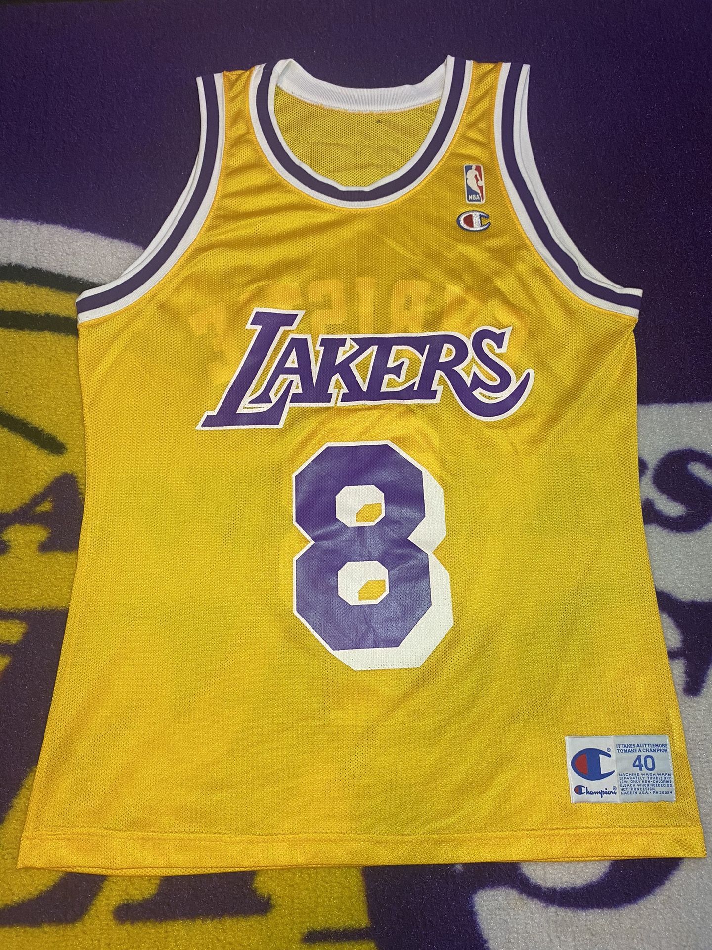 Champion Brand Douglas Dale Christie NBA Lakers Jersey