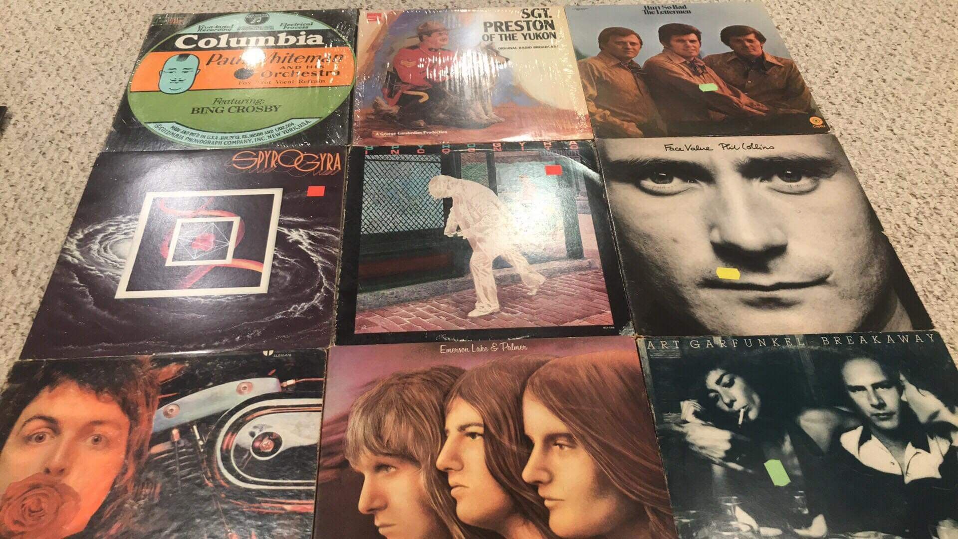 Lot of vinyl 33rpm record albums