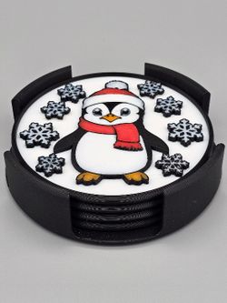 Holiday Penguin Coaster 
