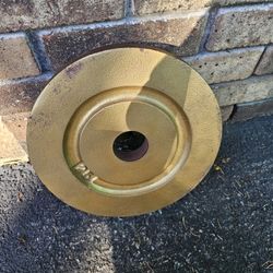 Single vintage milled york 25lb Olympic 2" weight 