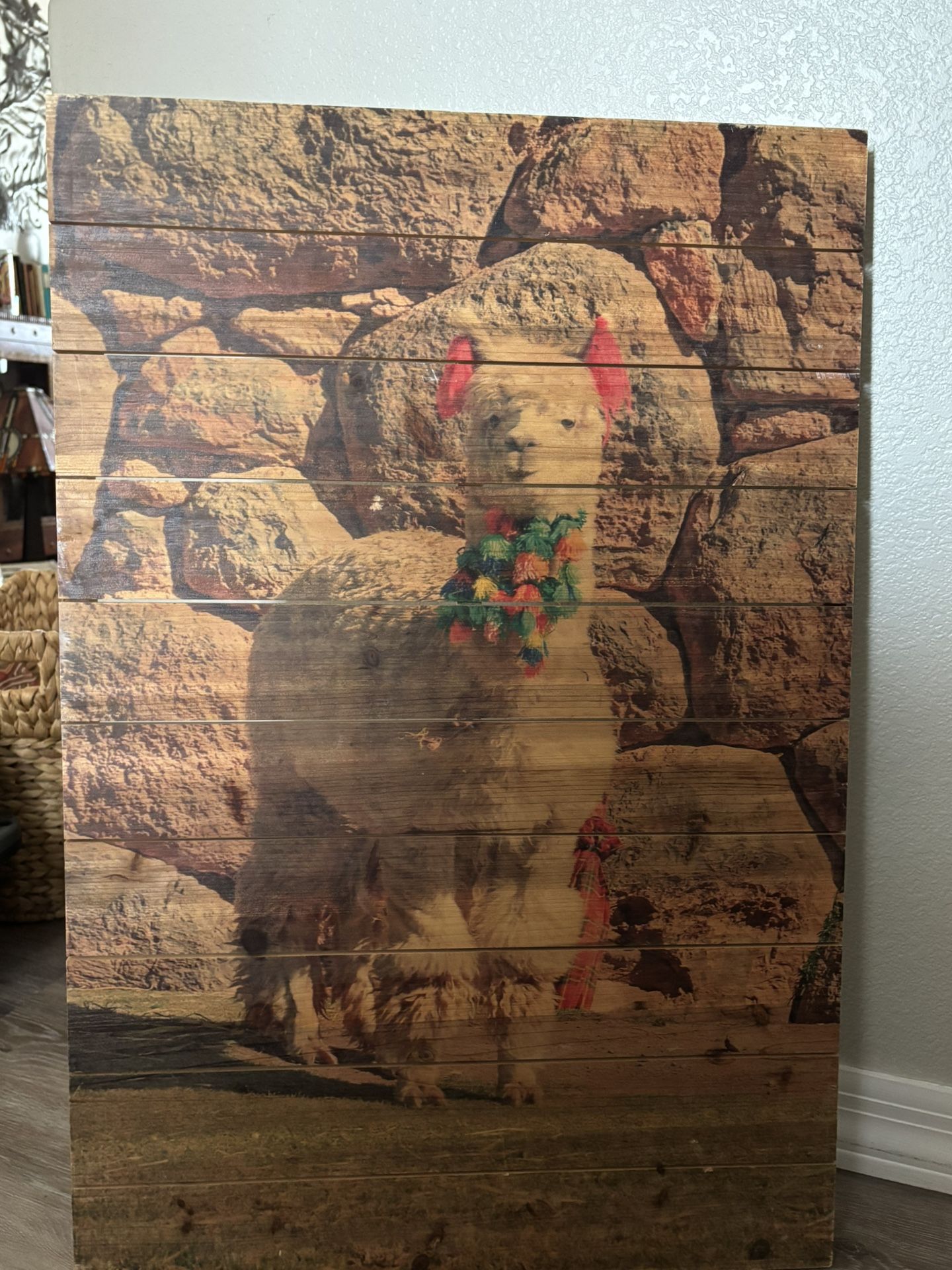 Precious Llama Wall Hanging/Vintage Pier One