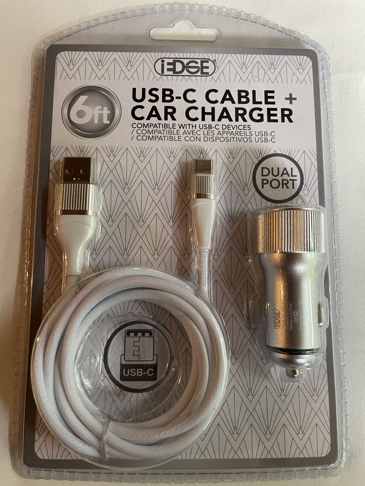 Iedge USB-c Cable And Car Charger
