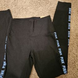 Pink High Waist Full Length Legging