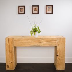 Coffee table, end table, console table, living room table, entry table, waterfall table, beam table