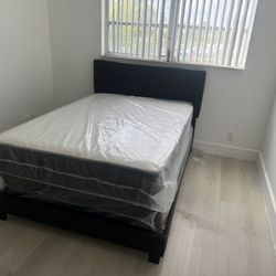 Full   Size Bed Frame With Mattress All New Furniture And Free Delivery Free Installation 