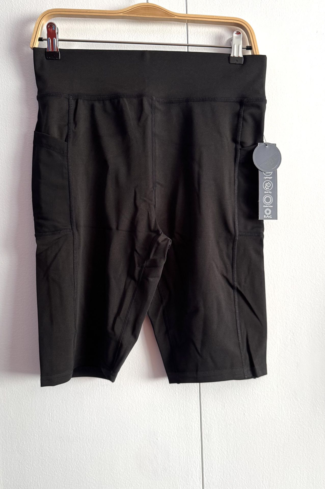 Black Athletic Shorts, XL