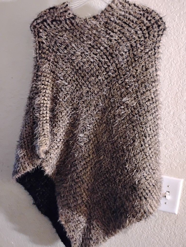 Ladies Softest Knit Shawl, Reversible