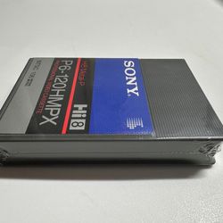 Sony Professional 8mm Hi8 Video8 Digital8 Video Cassette Tape 120min P6-120HMPX NEW SEALED