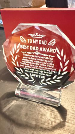 Best dad award plaque