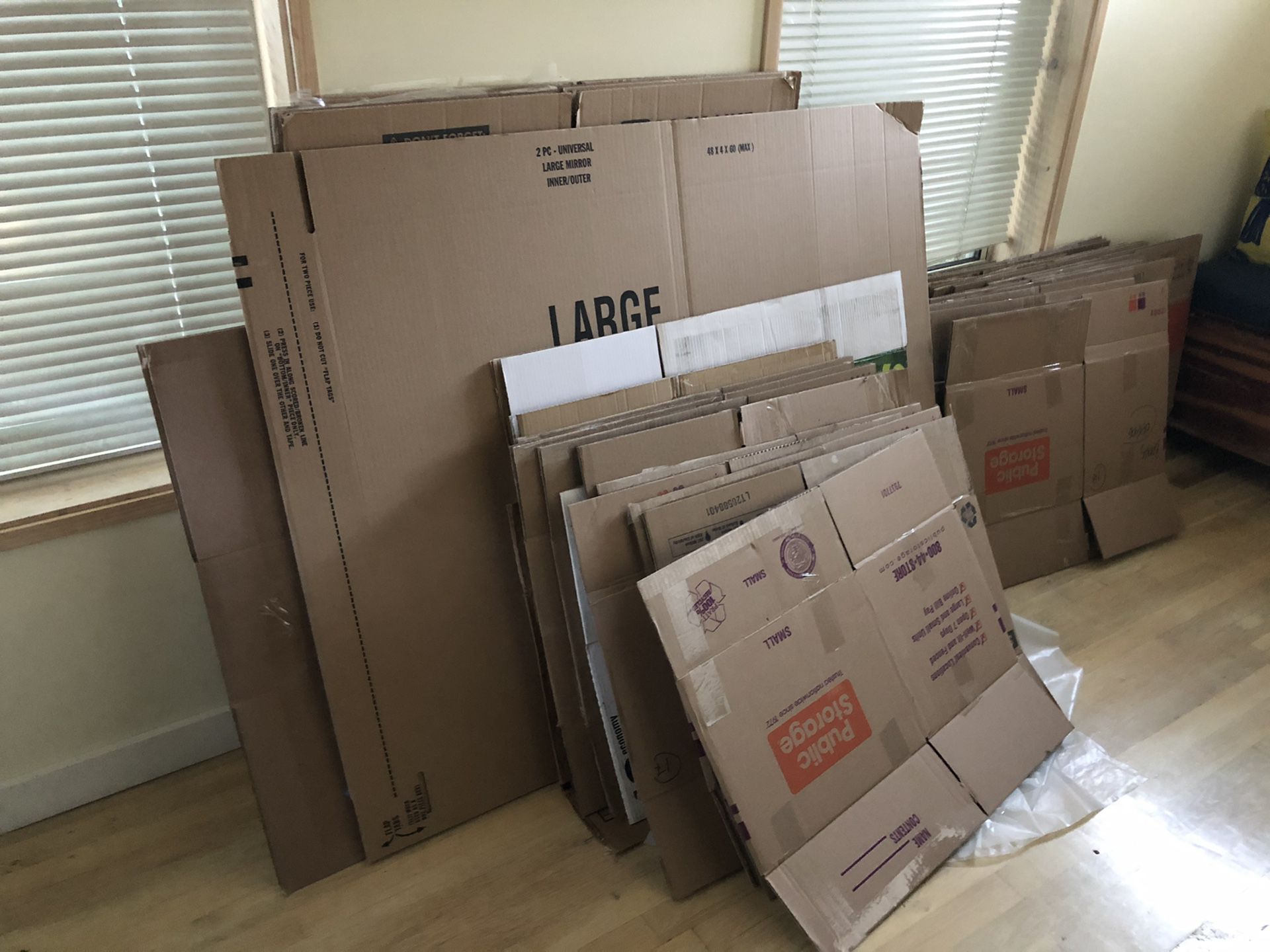 FREE MOVING BOXES - All sizes, most one move old. No bugs, I promise!