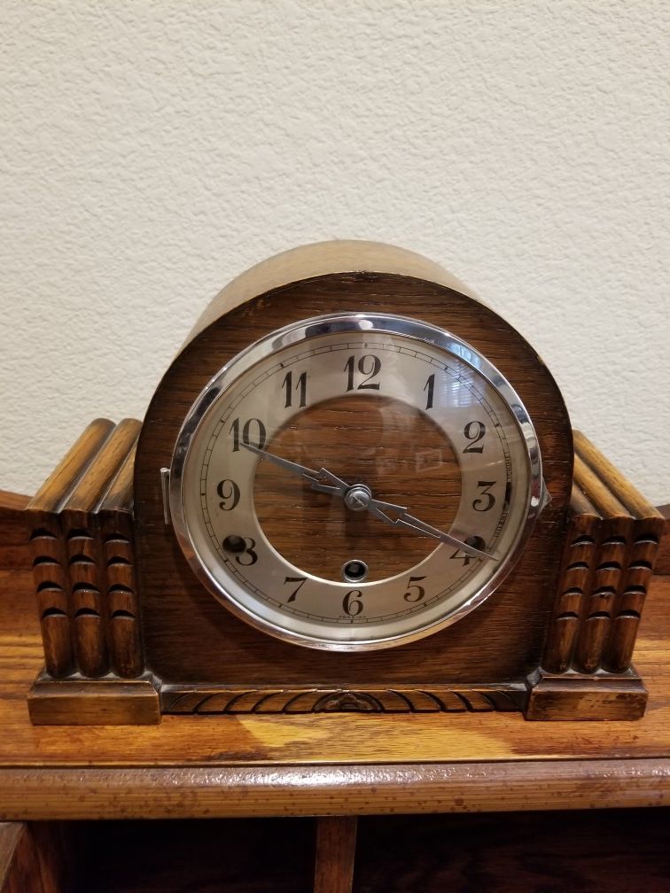 1866 Antique clock with chimes MAKE OFFER