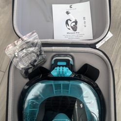 Khroom Full Face Snorkel Mask for Adults | New Valve Tech for Easy Breathing | 3X Larger Air Intake | Leak-Proof & Anti-Fog | Premium Snorkel Gear | S