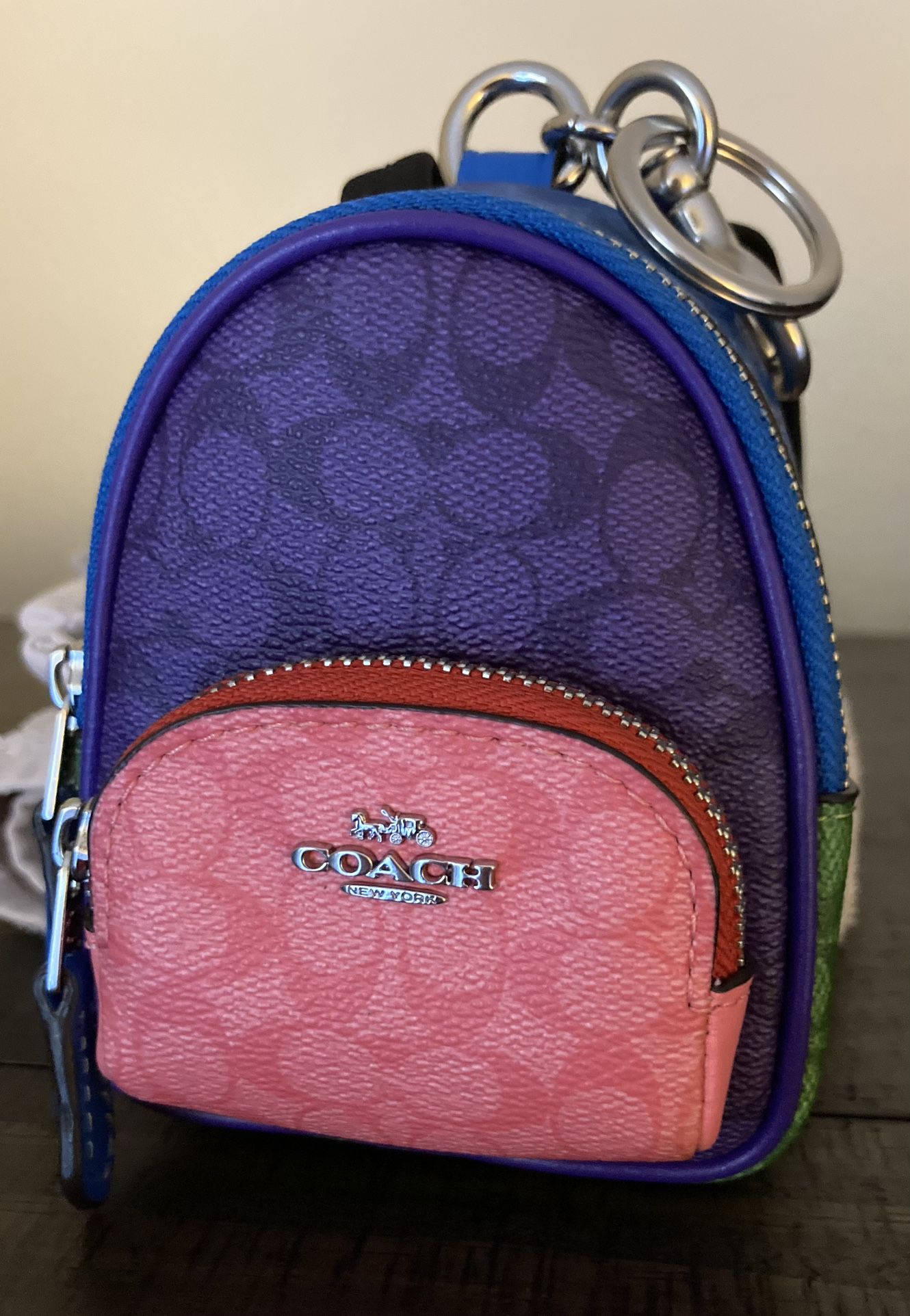 Coach, Bags, Coach Mini Backpack Keychain Bag Charm