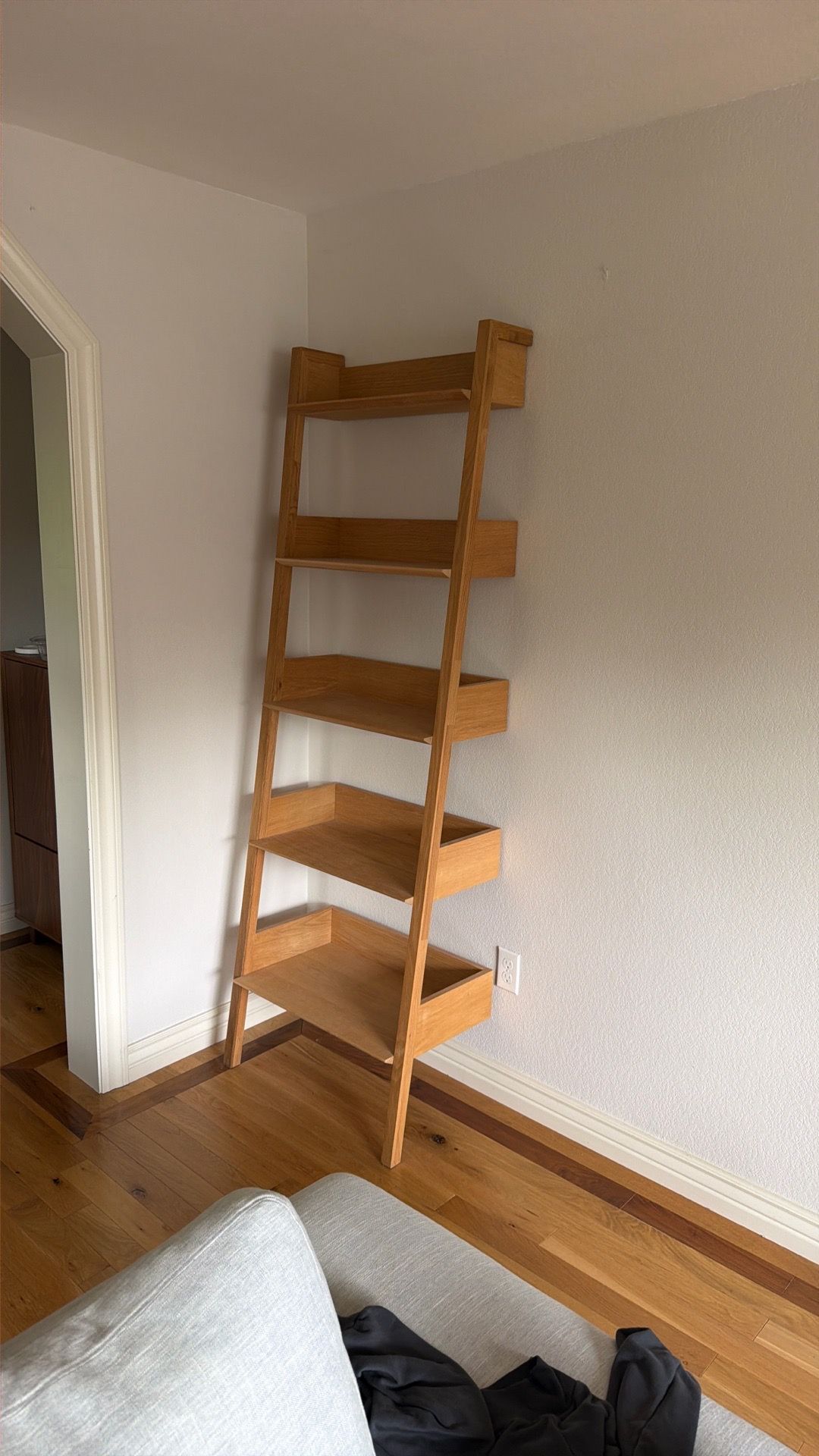 Fantol 26.5" Shelving Unit, Narrow - Natural Oak