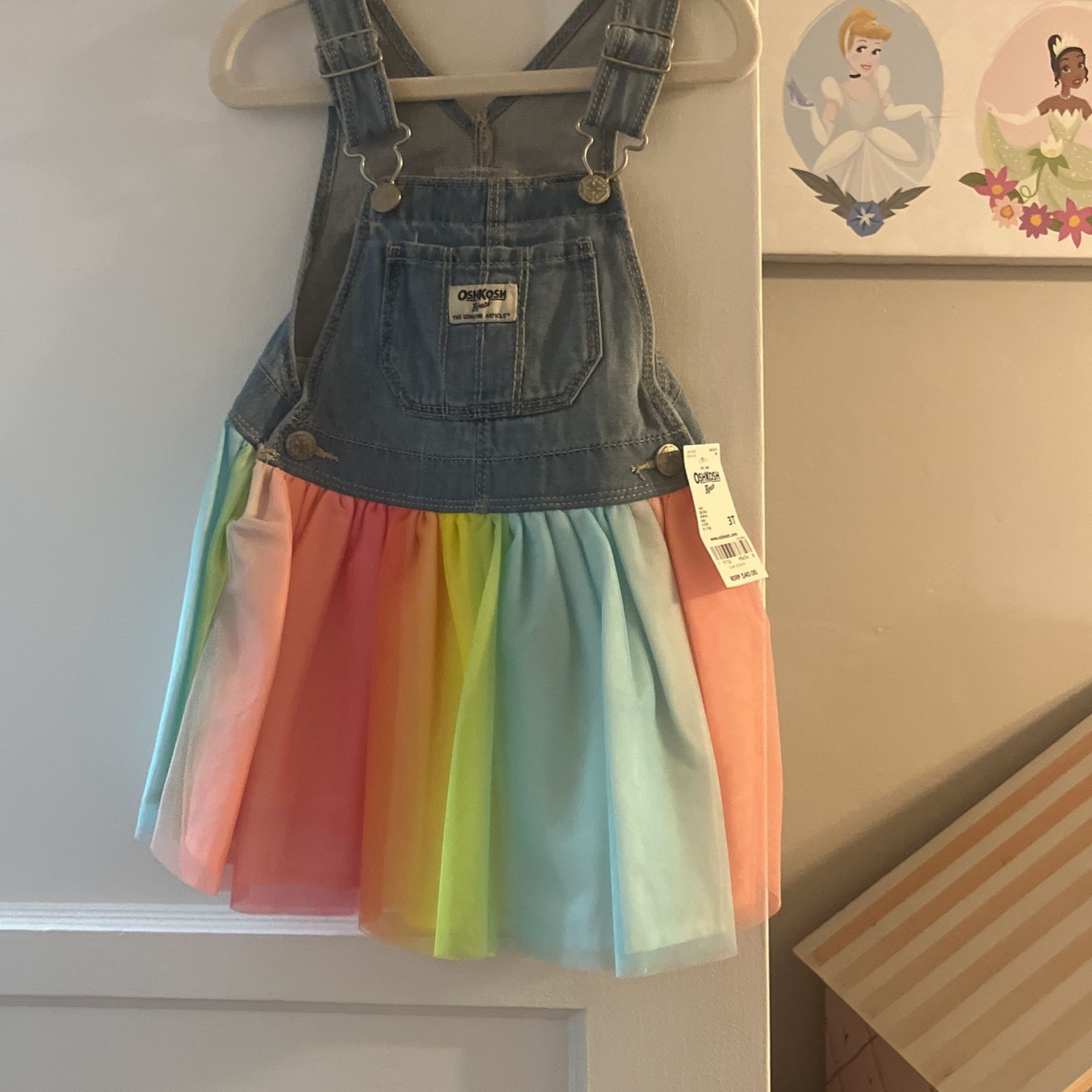 OshKosh Carters Overall Dress 3t