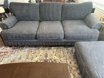Raymour and Flanigan Sofa With Ottoman