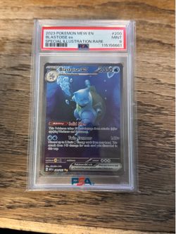 Pokémon Scarlet & Violet 151 Blastoise EX SIR PSA9