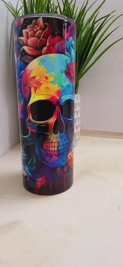 3D Skull Tumbler 