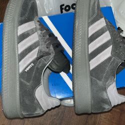 Gray Adidas Samba Size 9 1/2