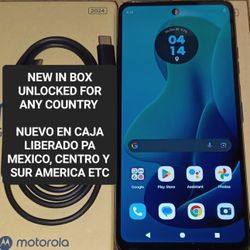 MOTOROLA G 2024 5G 128GB ANDROID NEW IN BOX UNLOCKED FOR T-MOBILE METRO TELCEL MEXICO TIGO CLARO MOVISTAR BELIZE AFRICA SAMSUNG A13 A14 A15 A32 A23 