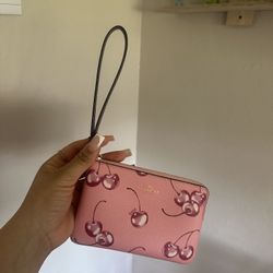 Coach Cherry Wristlet 