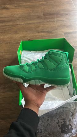 Jordan 11 retro green screen monstars