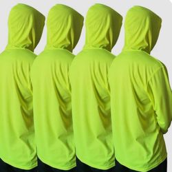 Flourecente Camisa De Seguridad Amarilla 