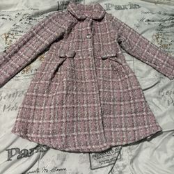 Biscotti Girls Pink Tweed Coat Size 4t