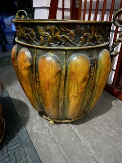 Large Canister Decor / Plant / Umbrella