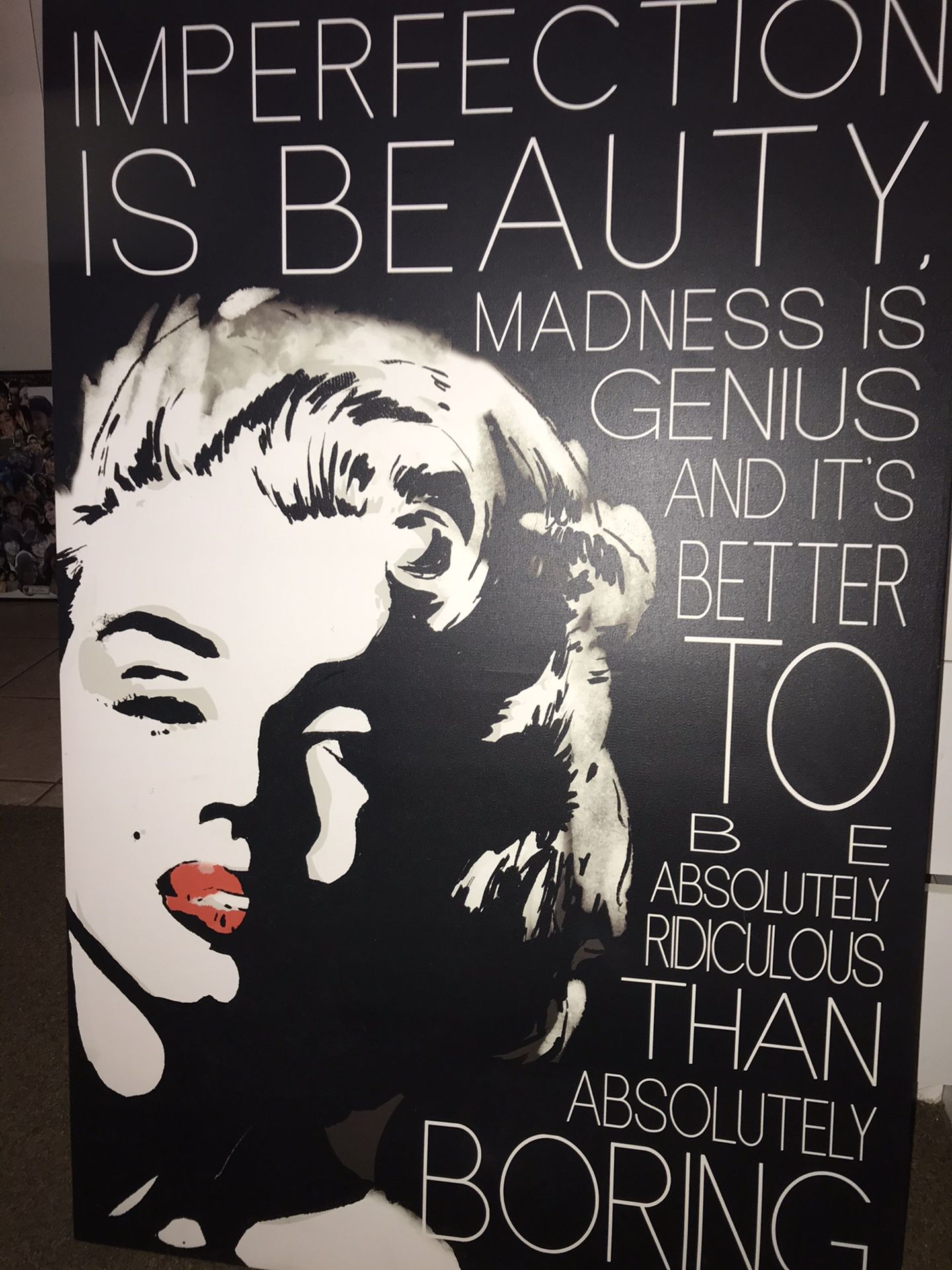 Marilyn Monroe picture board