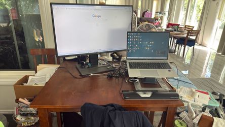 Wood Table And 4 Chairs