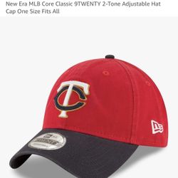 $10-Minnesota Twins New Era MLB 2-Tone Adjustable Hat Cap One Size Fits All