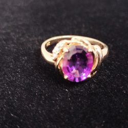 14kt Purple Gem Ring