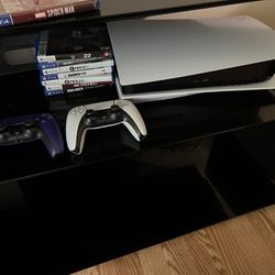 Ps5 With Games And Controllers