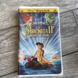 Disney VHS La Sirentita 2 Movie (Spanish Version)