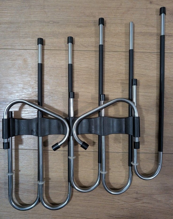 Trousers Hanger Pants Hanger Rack 5 Organizer Stainless- 1 End cap Missing