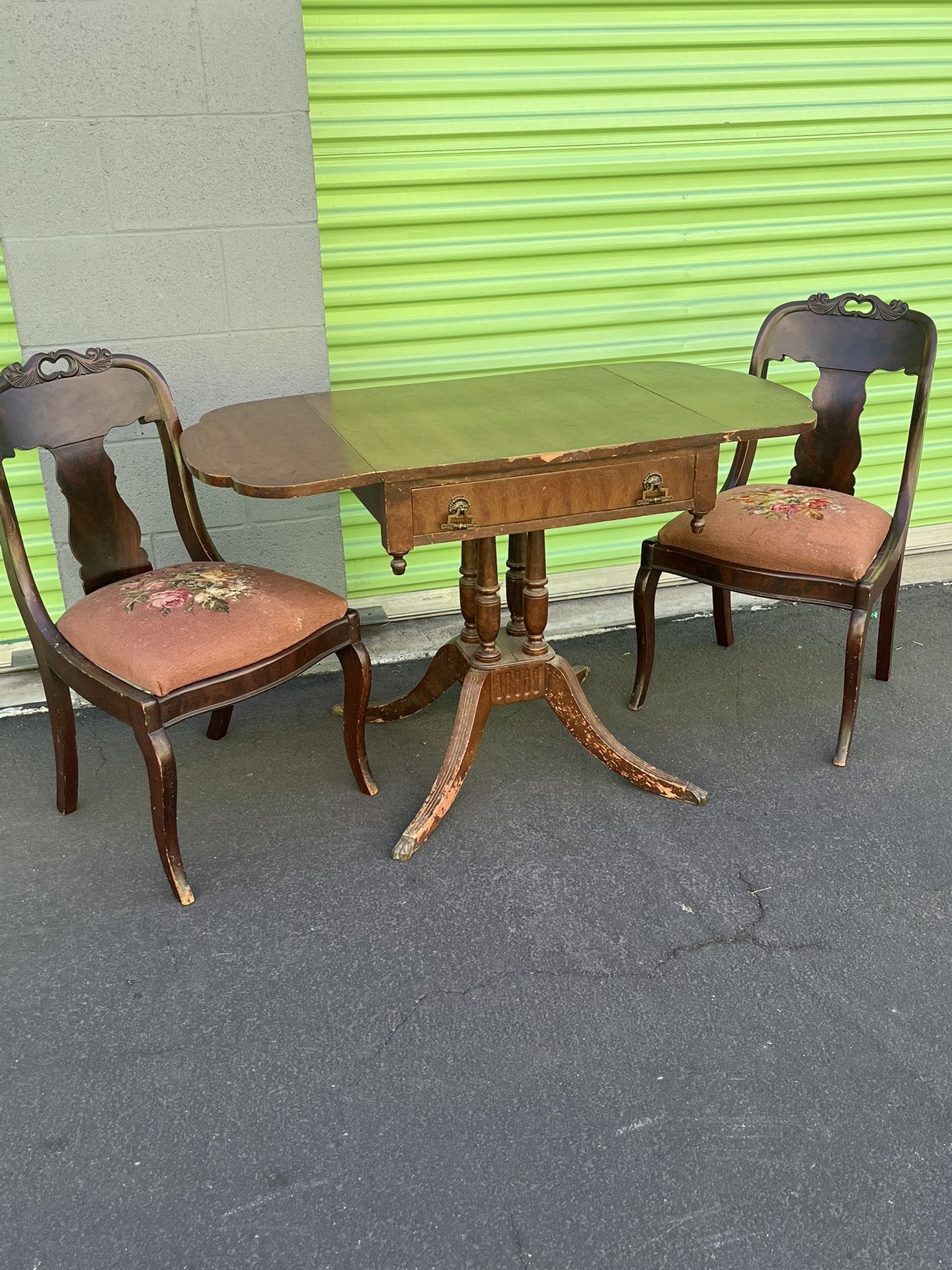 Antique Table And Chairs