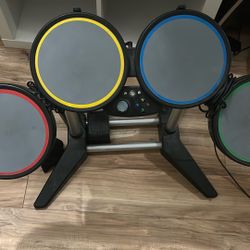 xbox 360 guitar hero drumset 