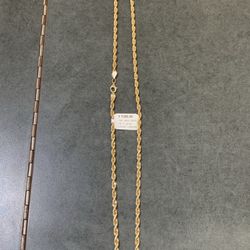 10k Rope Necklace 