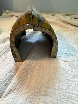 Vintage Marx Tin Litho O-Scale Train Tunnel - Countryside Scene #390