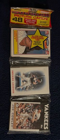1985 Topps Baseball Unopened Rack Pack 49 Cards + All-Star Card Vintage