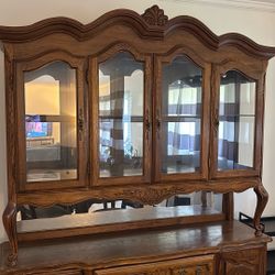 Vintage 2 Piece China Cabinet