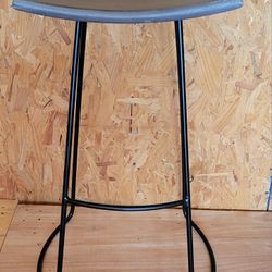 Bar Stools With Wood Seat Gray Black Two Farmhouse Style